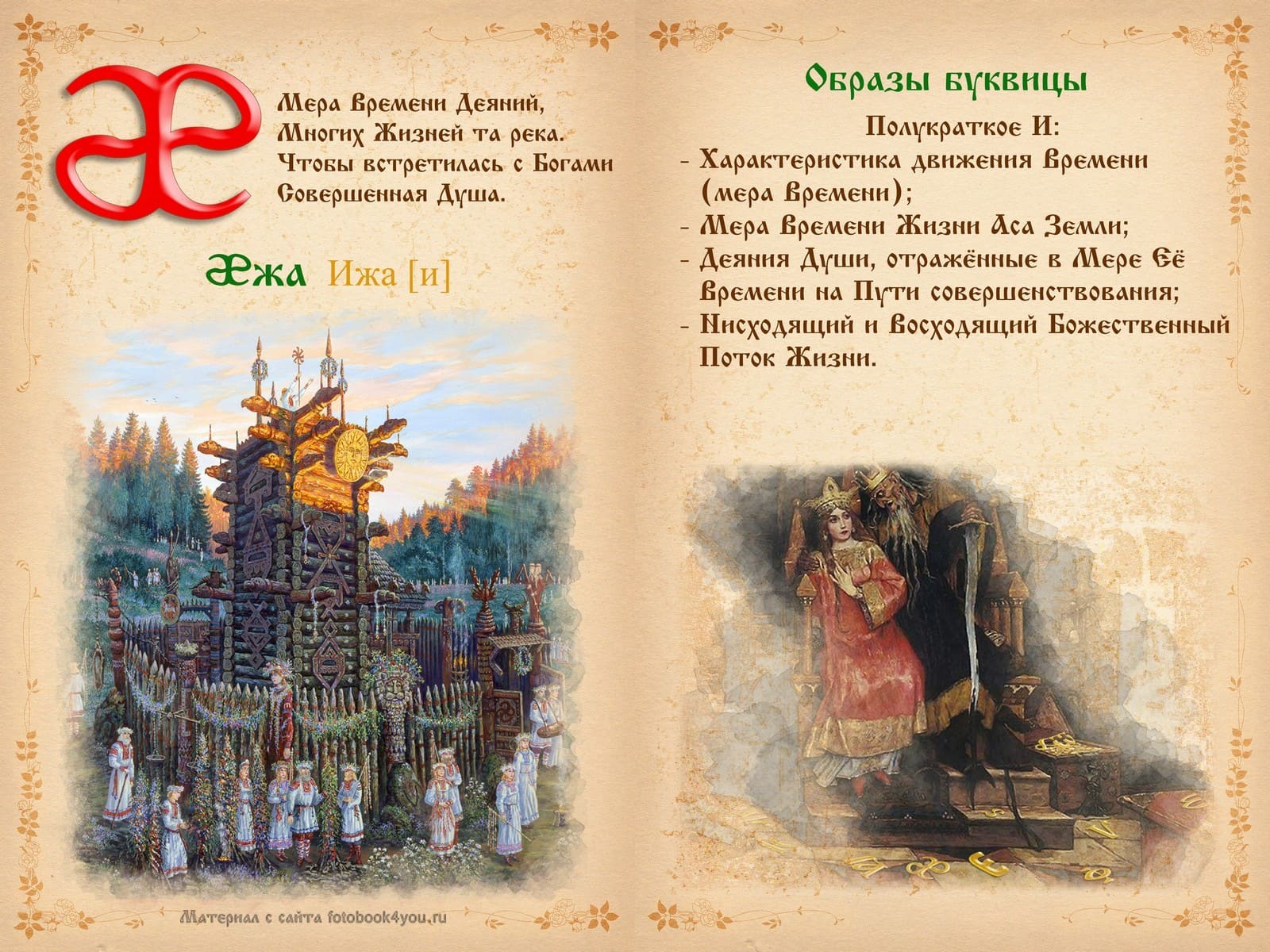 Книга славянской азбуки